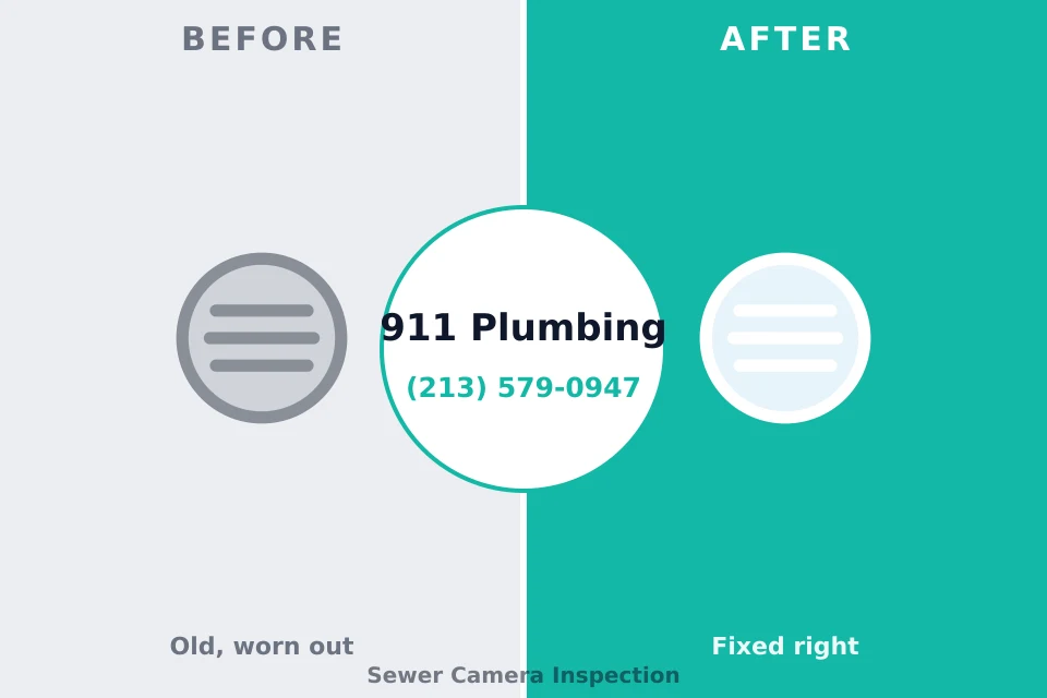 Before and after: plumbing company Eldorado, TX